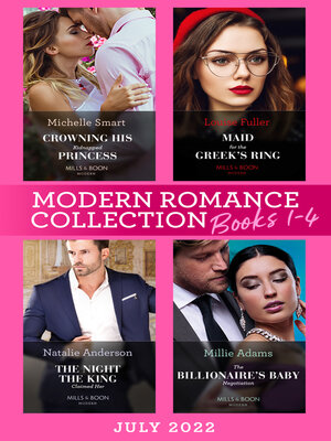 cover image of Modern Romance July 2022 Books 1-4